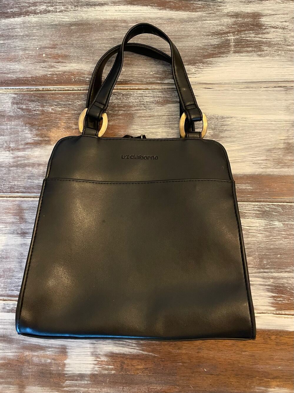 Liz Claiborne Black Top Handle Hand Bag